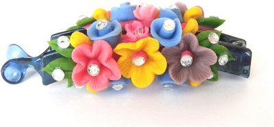 

Advance Hotline Handmade Artificial Jewellery Proceline Dough Work Banana Hair Clip /Proceline Dough / hair accesoseries /hair pins/wings /for women /girls by unique indian craft Banana Clip(Multicolor)