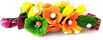 

Advance Hotline Handmade Artificial Jewellery Proceline Dough Work Banana Hair Clip /Proceline Dough / hair accesoseries /hair pins/wings /for women /girls by unique indian craft Banana Clip(Multicolor)