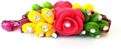 

Advance Hotline Handmade Artificial Jewellery Proceline Dough Work Banana Hair Clip /Proceline Dough / hair accesoseries /hair pins/wings /for women /girls by unique indian craft Banana Clip(Multicolor)