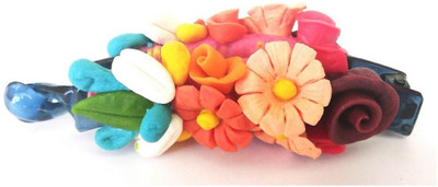 

Advance Hotline Handmade Artificial Jewellery Proceline Dough Work Banana Hair Clip /Proceline Dough / hair accesoseries /hair pins/wings /for women /girls by unique indian craft Banana Clip(Multicolor)