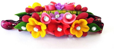 

Advance Hotline Handmade Artificial Jewellery Proceline Dough Work Banana Hair Clip /Proceline Dough / hair accesoseries /hair pins/wings /for women /girls by unique indian craft Banana Clip(Multicolor)