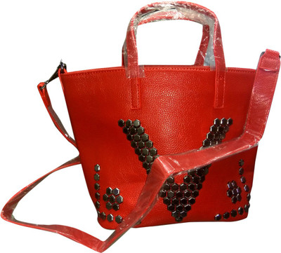 

Lillie Hand-held Bag(Red, Black), Black;red