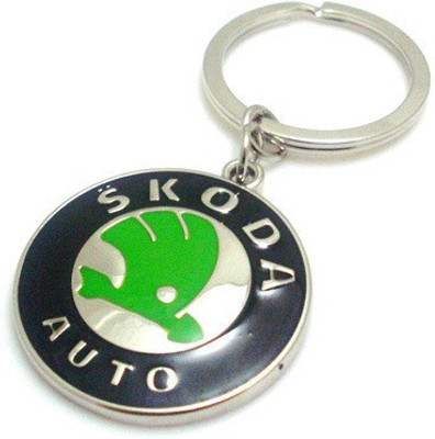 

eShop24x7 SKODA metal steel imported key ring car logo Key Chain