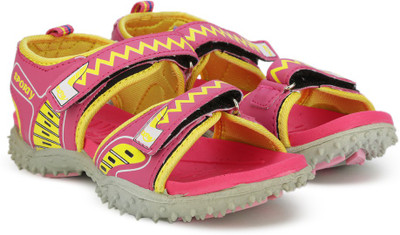

Footfun by Liberty Boys & Girls Velcro Strappy Sandals(Pink