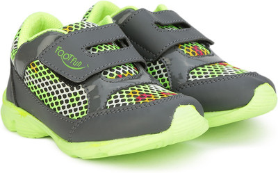 

Footfun by Liberty Boys & Girls Velcro Moccasins(Grey, D.grey