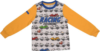 

Indirang Boys Printed Cotton T Shirt(Multicolor, Pack of 1