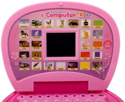 

Vente Educational Laptop Notebook Computer Learning Toy With 26 English Words (Pink)(Pink)