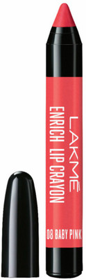 

Lakme Enrich Lip Crayon with Sharpener(Baby Pink, 2.2 g)
