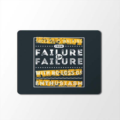 

100yellow Mouse Pad | Motivational Quotes Designer Mouse Pad | Designer High Quality Waterproof Coating Gaming Mouse Padmp-441 Mousepad(Multicolor)