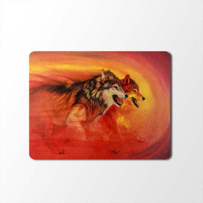 

100yellow Mouse Pad | Animal Print Designer Mouse Pad | High Quality Waterproof Coating Gaming Mouse Pad With Black Basemp-96 Mousepad(Multicolor)