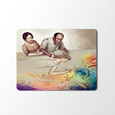 

100yellow Mouse Pad | Painting Designer | Printed Mouse Pad | High Quality Waterproof Coating Gaming Mouse Pad With Black Basemp-310 Mousepad(Multicolor)