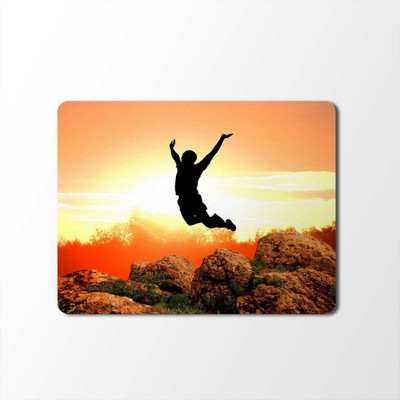 

100yellow Mouse Pad | Yoga Print Mouse Pad | Designer High Quality Waterproof Coating Gaming Mouse Pad With Black Basemp-639 Mousepad(Multicolor)
