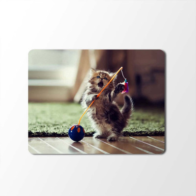 

100yellow Mouse Pad | Animal Print Designer Mouse Pad | High Quality Waterproof Coating Gaming Mouse Pad With Black Basemp-71 Mousepad(Multicolor)
