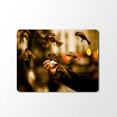 

100yellow Mouse Pad | Animal Print Designer Mouse Pad | High Quality Waterproof Coating Gaming Mouse Pad With Black Basemp-90 Mousepad(Multicolor)