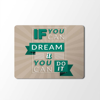 

100yellow Mouse Pad | Motivational Quotes Designer Mouse Pad | Designer High Quality Waterproof Coating Gaming Mouse Padmp-475 Mousepad(Multicolor)