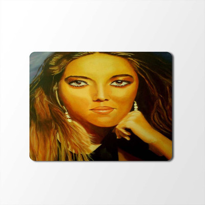 

100yellow Mouse Pad | Painting Designer | Printed Mouse Pad | High Quality Waterproof Coating Gaming Mouse Pad With Black Basemp-376 Mousepad(Multicolor)