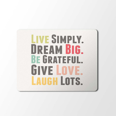 

100yellow Mouse Pad | Inspirational Quotes Designer Mouse Pad | Designer High Quality Waterproof Coating Gaming Mouse Padmp-519 Mousepad(Multicolor)