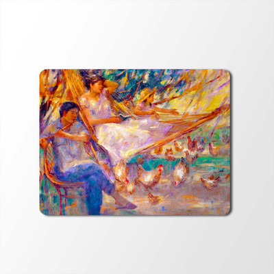 

100yellow Mouse Pad | Painting Designer | Printed Mouse Pad | High Quality Waterproof Coating Gaming Mouse Pad With Black Basemp-356 Mousepad(Multicolor)