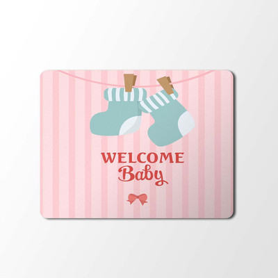 

100yellow Mouse Pad | Baby Print Mouse Pad | Cute Baby Print Designer Mouse Pad | High Quality Waterproof Coating Gaming Mouse Pad With Black Basemp-175 Mousepad(Multicolor)