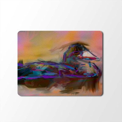 

100yellow Mouse Pad | Animal Print Designer Mouse Pad | High Quality Waterproof Coating Gaming Mouse Pad With Black Basemp-99 Mousepad(Multicolor)
