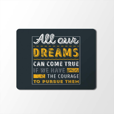 

100yellow Mouse Pad | Motivational Quotes Designer Mouse Pad | Designer High Quality Waterproof Coating Gaming Mouse Padmp-440 Mousepad(Multicolor)