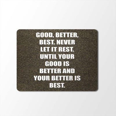 

100yellow Mouse Pad | Inspirational Quotes Designer Mouse Pad | Designer High Quality Waterproof Coating Gaming Mouse Padmp-549 Mousepad(Multicolor)