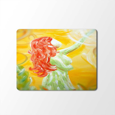 

100yellow Mouse Pad | Painting Designer | Printed Mouse Pad | High Quality Waterproof Coating Gaming Mouse Pad With Black Basemp-378 Mousepad(Multicolor)