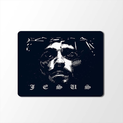 

100yellow Mouse Pad | Jesus Print Mouse Pad | Designer High Quality Waterproof Coating Gaming Mouse Pad With Black Basemp-270 Mousepad(Multicolor)