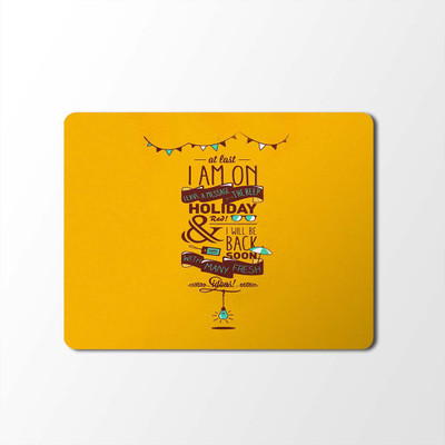 

100yellow Mouse Pad | Motivational Quotes Designer Mouse Pad | Designer High Quality Waterproof Coating Gaming Mouse Padmp-503 Mousepad(Multicolor)