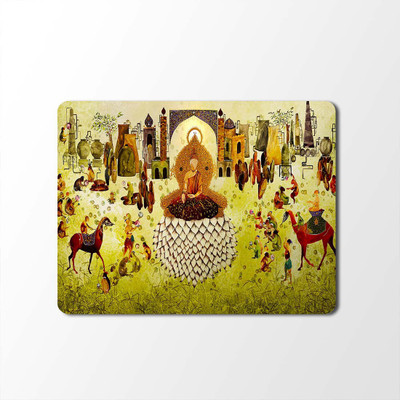 

100yellow Mouse Pad | Painting Designer | Printed Mouse Pad | High Quality Waterproof Coating Gaming Mouse Pad With Black Basemp-304 Mousepad(Multicolor)