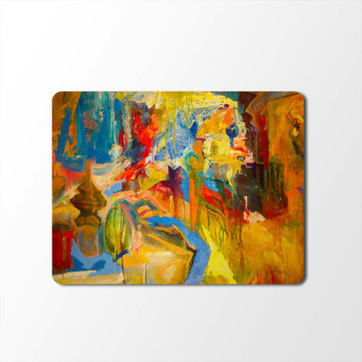 

100yellow Mouse Pad | Painting Designer | Printed Mouse Pad | High Quality Waterproof Coating Gaming Mouse Pad With Black Basemp-315 Mousepad(Multicolor)
