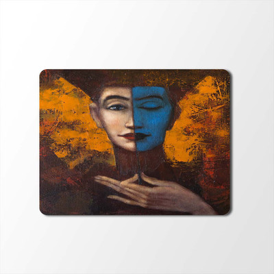 

100yellow Mouse Pad | Printed Mouse Pad | High Quality Waterproof Coating Gaming Mouse Pad With Black Basemp-259 Mousepad(Multicolor)