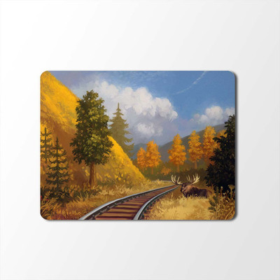 

100yellow Mouse Pad | Painting Designer | Printed Mouse Pad | High Quality Waterproof Coating Gaming Mouse Pad With Black Basemp-317 Mousepad(Multicolor)