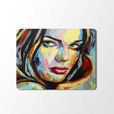 

100yellow Mouse Pad | Painting Designer | Printed Mouse Pad | High Quality Waterproof Coating Gaming Mouse Pad With Black Basemp-350 Mousepad(Multicolor)
