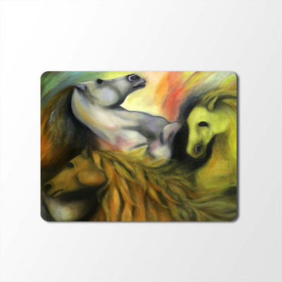 

100yellow Mouse Pad | Animal Print Designer Mouse Pad | High Quality Waterproof Coating Gaming Mouse Pad With Black Basemp-107 Mousepad(Multicolor)