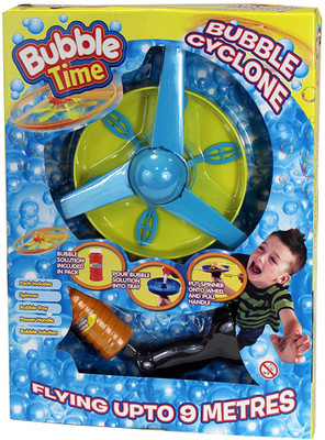 

GoMerryKids Kids Bubbles Cyclone Flying Disc Spinner Blower Flyer Outdoor(Multicolor)
