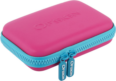 

Ofsign MultiPurpose Women's Girl's wallet clutch Cum Pouch (Purple) Art Canvas Pencil Box(Set of 1, Pink)
