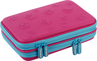 Ofsign MultiPurpose Sports Ball Art Canvas Pencil Box(Set of 1, Pink)