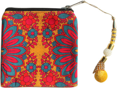 

fatfatiya Splendid Flower Motif Coin Pouch/Purse Pouch(Multicolor)