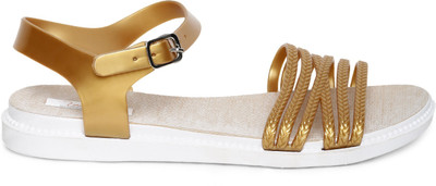 

Zachho Women Golden Flats