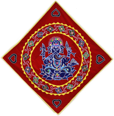 

Art Godaam Hand made applique Sri Ganesha chandua Decorative Showpiece - 74 cm(Cotton, Multicolor)