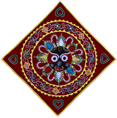 

Art Godaam Hand made applique Sri Jagannath chandua Decorative Showpiece - 74 cm(Cotton, Multicolor)