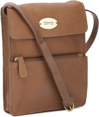 

Hidesign Women Formal Brown Genuine Leather Sling Bag