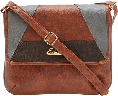 

ESBEDA Women Casual Brown PU Sling Bag