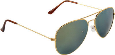 ABNER Aviator Sunglasses(For Men & Women, Green)
