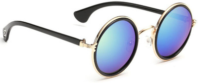 

Mark Miller Round Sunglasses(Blue)