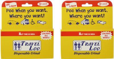 

TRAVEL LOO Travel Loo - Disposable urinal( 6 bags of 600ml each) Urine Pot(600 ml White)