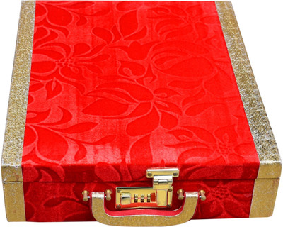 

Satisfaction Rolly to store cosmetic itmes Vanity Box(Red)