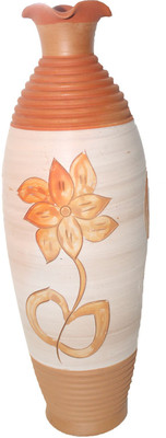 

Sarvsiddhi Terracotta Flower Vase Big Terracotta Vase(12 inch, Brown)