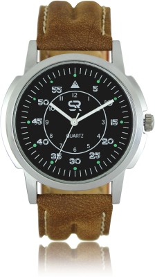 Shivam Retail SR-01 Stylish and attractive Brown Leather Strap Watch  - For Men   Watches  (Shivam Retail)